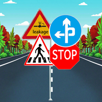 Panneau de signalisation routière d'avertissement de circulation, plaque en aluminium réfléchissante, signalisation d'urgence, ATD personnalisé, formes variées, film réfléchissant de quatrième qualité, UV