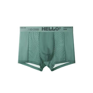 8 pièces de caleçons de sport pour hommes, respirants, confortables, doux, avec trous en maille, sous-vêtements tendance, tailles XS-XL avec logo à la taille - Product Image 3