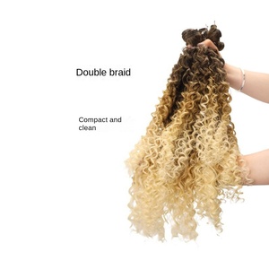 Peluca de cortina de pelo con espejo cruzado de comercio exterior, Pelo Rizado degradado, alambre de alta temperatura, Material sintético, estrella, moda, venta al por mayor - Product Image 3