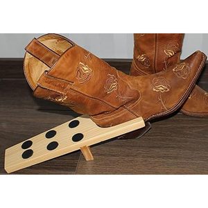 Sollevatore universale per stivali in legno Acava 33,5x11,5x9,5 cm con 6 cuscinetti in gomma antiscivolo per riporre le scarpe - Product Image 5