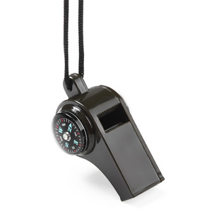 Al aire libre de <span class=keywords><strong>3</strong></span> en 1 de plástico de emergencia silbato barato supervivencia silbato de color verde con brújula - Product Image 3