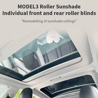Parasol Aislante de Lujo Segmentado, Retráctil Manualmente, Resistente a la Luz, para Techo Solar de Tesla Model 3