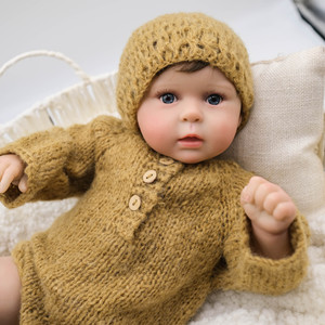 Muñeca Reborn Realista <span class=keywords><strong>de</strong></span> 50 cm (20'') con Cuerpo <span class=keywords><strong>de</strong></span> Silicona y Vinilo, Piel Pintada en 3D, Muñecas Bebé Reborn Realistas para Niñas - Product Image 1