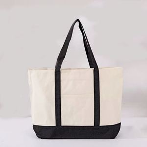 <b>Extra</b> Heavy-weight Recycled Cotton Canvas Tote <b>Bag</b> Shopping Cotton <b>Bag</b> with Custom Print - Product Image 3