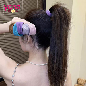 Cuerda de cabeza de cola de caballo alta sin costuras súper ancha para mujer 2024 nuevo cabello que no daña la banda elástica lazo para el cabello cuerda para el cabello - Product Image 6