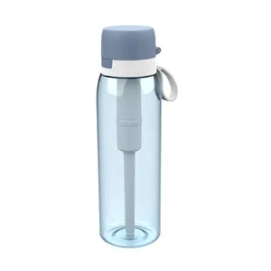 Fabrika tedarikçisi Tritan malzeme BPA ücretsiz su filtresi şişe açık spor ve kapalı kullanım için kolay kullanım ile