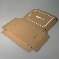 Vente en gros de grandes boîtes postales en carton brun pour vêtements Boîtes d'emballage d'expédition en carton ondulé imprimées avec votre logo personnalisé