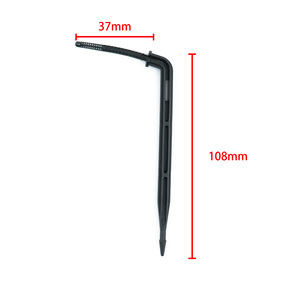 1000 pièces/sac Bleu/Noir Goutteur à flèche coudée de 1/8 po pour micro-pot de jardin, système d'irrigation <span class=keywords><strong>goutte</strong></span> à <span class=keywords><strong>goutte</strong></span> <span class=keywords><strong>automatique</strong></span> pour <span class=keywords><strong>tuyau</strong></span> de 3/5 mm - Product Image 2