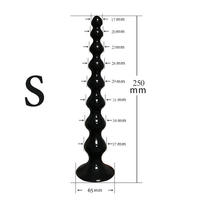 Perles anales souples et bon marché de grande taille, plug anal super long pour massage de la prostate, pour femmes et hommes