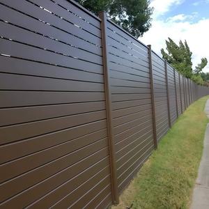 Precio al por mayor paneles de valla de listón de aluminio de 6 pies de alto modelo 3D hogar exterior privacidad balcón valla gran oferta - Product Image 1