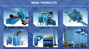 क्रॉलर रबर बेल्ट हुई प्रकार शॉट नष्ट मशीन Q324 - Product Image 2