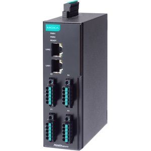 Passerelle Ethernet industrielle Moxa MGate MB3470I-TB-G2 avec 4 ports série et deux ports LAN pour la mise en réseau industrielle - Product Image 1