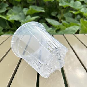 Jardinière transparente <span class=keywords><strong>pour</strong></span> l'extérieur <span class=keywords><strong>Orchidée</strong></span> succulente Bonsaï Pépinière Pots de plantes en plastique <span class=keywords><strong>Pot</strong></span> de fleurs en plastique <span class=keywords><strong>pour</strong></span> la ferme avec espace de drainage - Product Image 4
