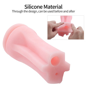 Вибрирующий мастурбатор-авиатор из ТПЭ, имитирующий кожу, черный, для мужчин, водонепроницаемый, с USB-зарядкой, для использования без рук - Product Image 4