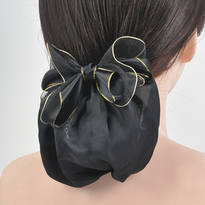 Filet à cheveux en tulle <span class=keywords><strong>pour</strong></span> l'été 2023, barrette à cheveux, ruban de stewardesse, pince à cheveux, couvre-chignon <span class=keywords><strong>pour</strong></span> femmes, filet <span class=keywords><strong>pour</strong></span> chignon, <span class=keywords><strong>snood</strong></span> - Product Image 3