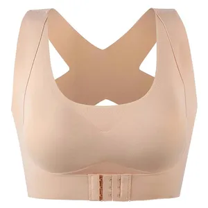 S-5XL Back Support Posture Corrector Bra for Women Breathable Underwear  Shapewear Sports Bras Tank Tops Corset (Color : White, Size 