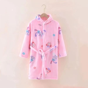 Nuevo Producto, Albornoz Grueso <span class=keywords><strong>de</strong></span> Franela para Niños, Ropa <span class=keywords><strong>de</strong></span> Dormir para Niños y Niñas, Albornoz Largo para Bebés - Product Image 3