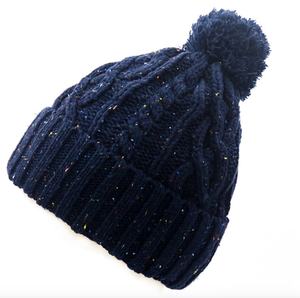 Berretto a costine lavorato a maglia in filo di colore Unisex Unisex con fodera in pile polare - Product Image 2