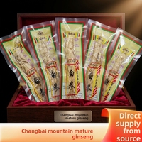 Radice di Ginseng Crudo Essiccato AD da 16g della Montagna Changbai, 5 Anni di Stagionatura, Energizzante, Supporto Immunitario, OEM/ODM, Etichetta Privata