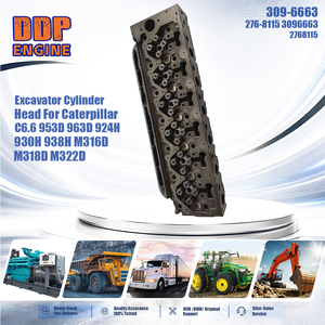 309-6663 276-8115 3096663 2768115 Cabeza de Cilindro de Excavadora para Caterpillar C6.6 953D 963D 924H 930H 938H M316D M318D M322D - Product Image 2