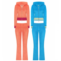 Ensemble 2 pièces pour femme, veste décontractée et pantalon de sport, style loungewear, avec logo personnalisé, idéal pour les grandes tailles, alternative de marque