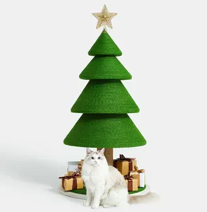 Hochwertiger Großhandel Katzen kletter baum mit Kratzern Weihnachts kratz baum Katzen kratz baum