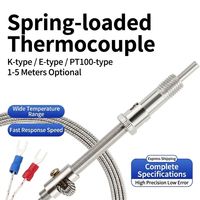 Thermocouple à ressort de type K/E WRNT-01/02, thermocouple Pt100 à ressort, sondes de température
