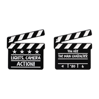 Clé USB en forme de claquette de cinéma, gadgets originaux, clé USB portable pour gadgets et ordinateurs portables, logo personnalisé, vente en gros