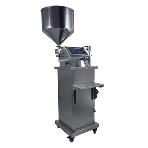 Máquina de llenado vertical semiautomática de cabezal único con bomba de engranajes servo para crema de manos cosmética Honey y aceite lubricante - Product Image 2