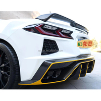 Accessoires de voiture en fibre de carbone sèche Pare-chocs arrière Grille Diffuseur Lip pour Chevrolet Corvette C8 2020-2024 Stingray Body Kit
