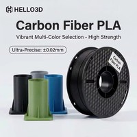 Filament PLA en fibre de carbone HELLO3D 1 kg, 1,75 mm +/- 0,02 mm, filament d'imprimante 3D renforcé en fibre de carbone, FDM professionnel