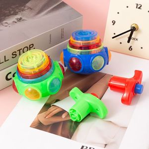 Glowing Musical <b>Spinning</b> <b>Tops</b> For Children 4-7 Years Plastic Unisex <b>Toy</b> With Lights Rotation Function - Product Image 2