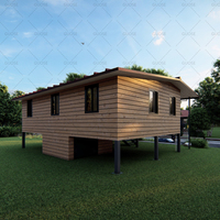 Maison modulaire en acier léger de conception moderne, maison en conteneur préfabriquée