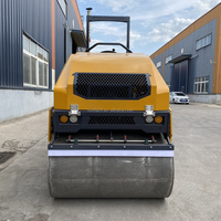 Nouveau 4 tonnes Mini Vibrateur Rouleau Double Vibration Tambour Compacteur Route Rouleau Machine pour Toute Zone