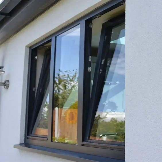 Finestra di alluminio di fabbrica CBMmart in alluminio con vetro Standard AU alluminio Tilt e finestra di svolta per ville