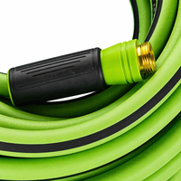 Tuyau d'arrosage industriel vert de 45 m, anti-pli, haute pression, flexible, avec raccords en laiton, pour l'irrigation de grandes surfaces agricoles