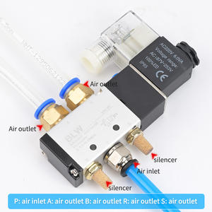 Válvula solenoide AC220V DC24V AC110V DC12V de fábrica original 4V410-15 y modelo <span class=keywords><strong>4V210</strong></span>-<span class=keywords><strong>08</strong></span> válvula para sistema neumático - Product Image 2