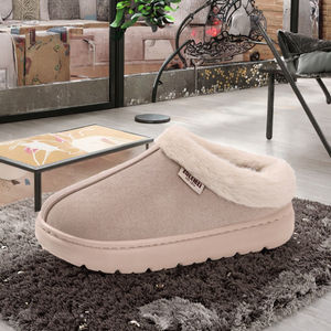 Pantuflas Planas de Moda para Mujer, Forro de Felpa, Suela de EVA, Alta Calidad, Cálidas para Interiores, Primavera/Invierno - Product Image 2