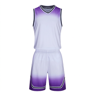 Wholesale Cheap Custom Men's Basketball Uniform V-neck <b>Adjustable</b> <b>Strap</b> Breathable Quick Dry 100% Polyester Sleeveless Custom - Product Image 1