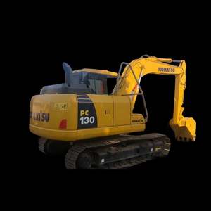 Excavatrice sur chenilles Komatsu PC130 d'occasion avec moteur, boîte de vitesses, pompe et moteur - Capacité de la benne de 0,6 m³, poids opérationnel de 13 tonnes pour l'exploitation minière - Product Image 1