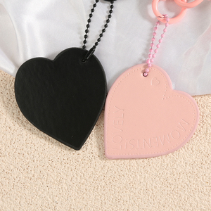 Llavero de Cuero con Forma de Corazón, Colgante de Cuero PU para Bolso, Llavero para Coche, Adorno para Bolso, Regalos para Mujer - Product Image 3
