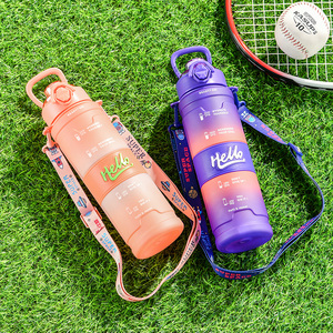 西科西新发布HELLO磨砂便携式夏季运动水杯户外直饮水瓶 - Product Image 2
