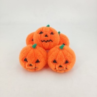 Vente en gros de jouets en forme de citrouille d'Halloween en TPR souple pour enfants