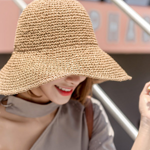 Sombreros <span class=keywords><strong>de</strong></span> Pescador Plegables <span class=keywords><strong>de</strong></span> Ala Ancha Hechos a Mano <span class=keywords><strong>de</strong></span> Ganchillo, Protección UV <span class=keywords><strong>para</strong></span> Verano, Sombreros <span class=keywords><strong>de</strong></span> Paja Plegables <span class=keywords><strong>para</strong></span> Exteriores, Venta al por Mayor - Product Image 2