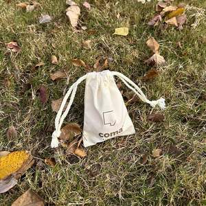 Elegant High Quality Cotton Jewelry Bag Small <b>Pouch</b> with Cotton <b>Drawstring</b> with Custom Size - Product Image 5