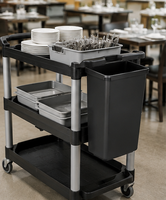 Couverts en plastique de boîte d'autobus de cuisine commerciale et fourre-tout de stockage de plat ondulé pour des hôtels et des restaurants
