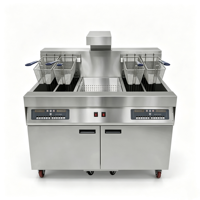 Friteuse Commerciale Verticale Attrayante avec 4 Paniers, Grande Capacité pour Cuisine