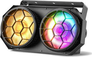 Tiitee 2x100W RGBW cob แสงพาร์ DMX/ไฟ LED หรี่แสงได้เปิดใช้งานด้วยเสียงสำหรับงานปา<span class=keywords><strong>ร์</strong></span>ตี้งานแต่งงานคอนเสิร์ตเต้นรำ - Product Image 5