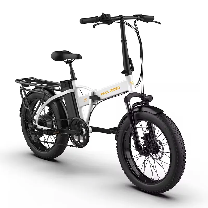 Paul Rider 48V 500W 750W 10ah 15ah Hybride Fiets Ebike Elektrische Opvouwbare Dikke Band E Fiets