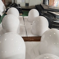 Nouveau design formage sous vide plastique industriel couvercle hémisphérique creux Capsule spatiale Radôme demi-dôme coupe couleur personnalisée